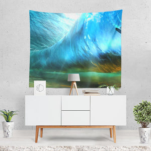 Artistic Wave Surfer Tapestry