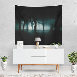 Dark Forest Tree Tapestry