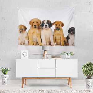 Dog Dogs Puppy 2 Tapestry