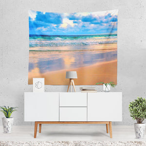 Earth Beach Horizon Wave Sea Cloud Tapestry